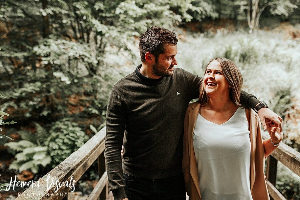 Drumlanring castle Engagement Shoot happy couple