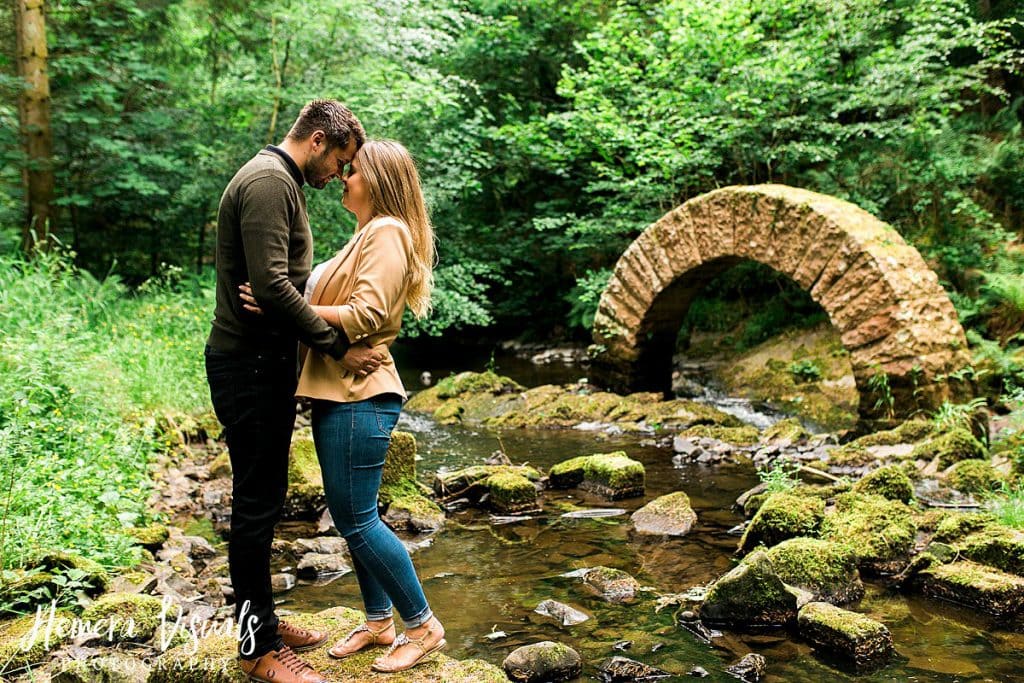 Drumlanrig castle striding arch engagement shoot