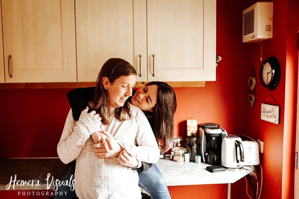 Dumfries Home engagement shoot Couple