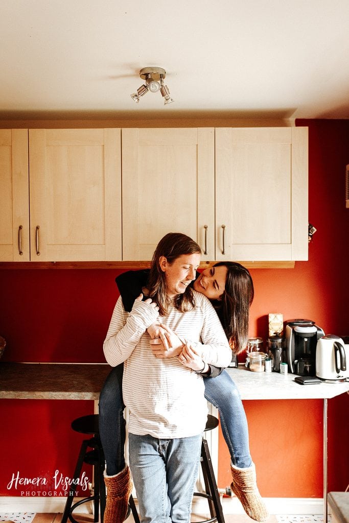 Dumfries Home engagement shoot Couple