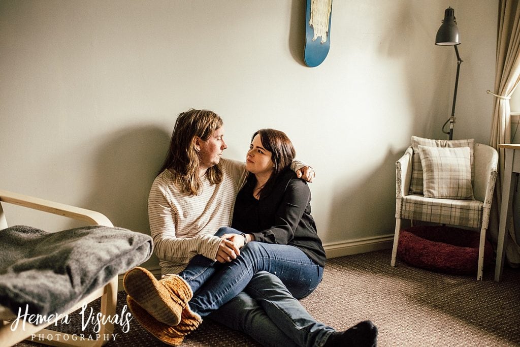 Dumfries Home engagement shoot Couple