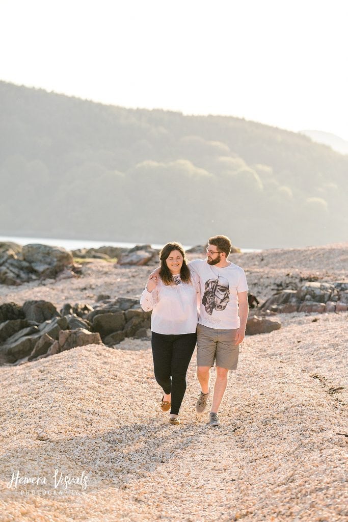 kippford dumfries shell beach couple