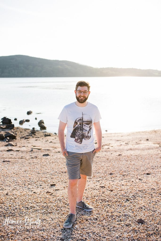 kippford dumfries beach engagement photgraphy