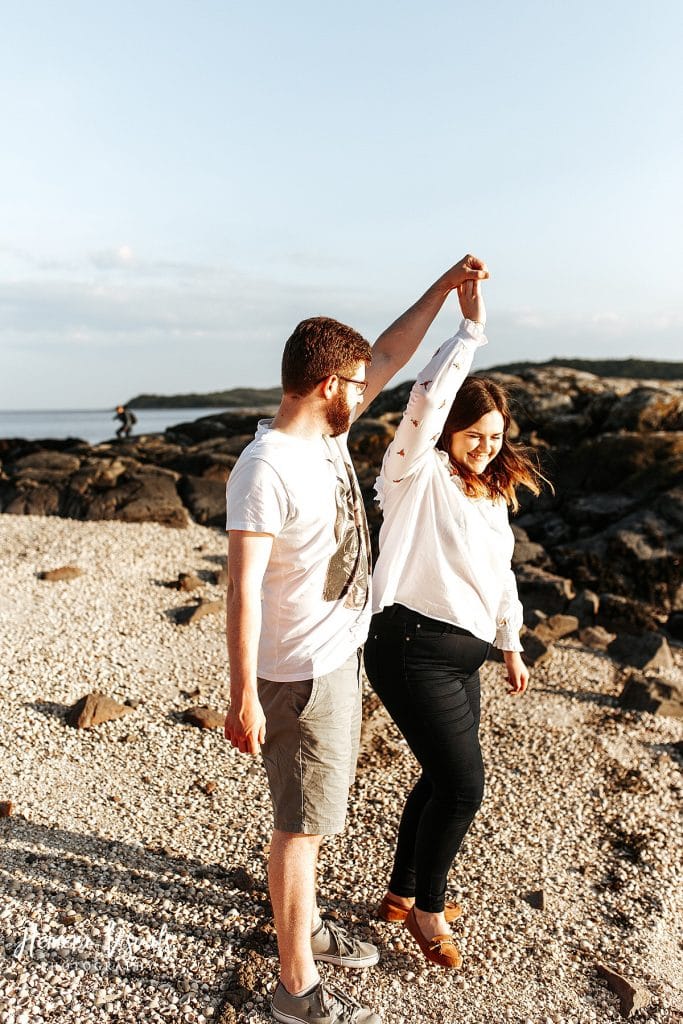 kippford dumfries dancing engagement photgraphy