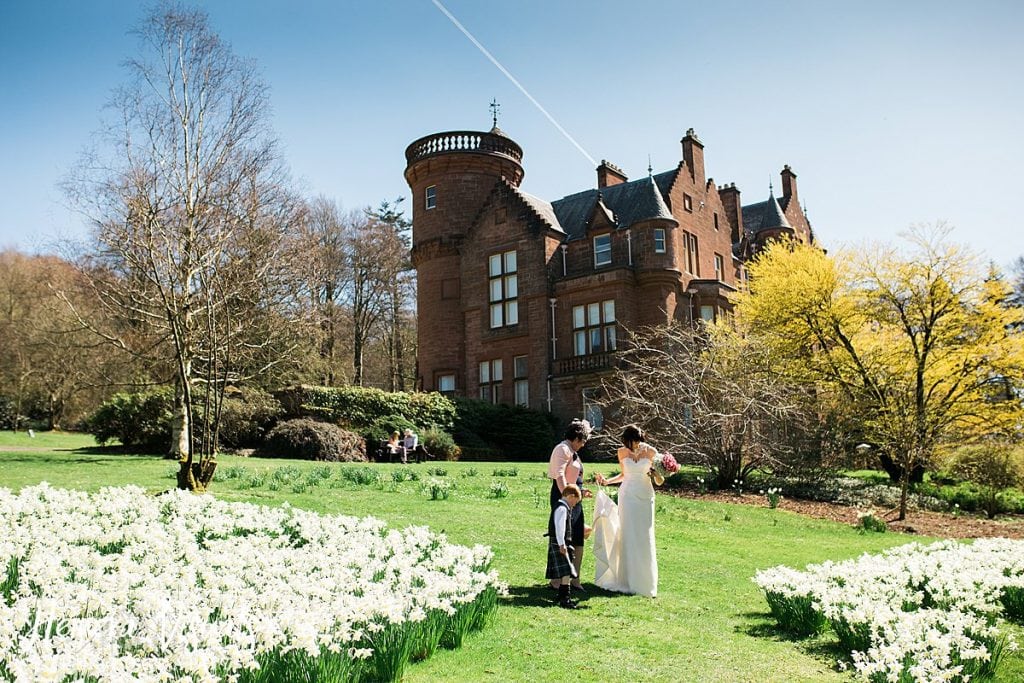 Threave gardens wedding spring castle douglas