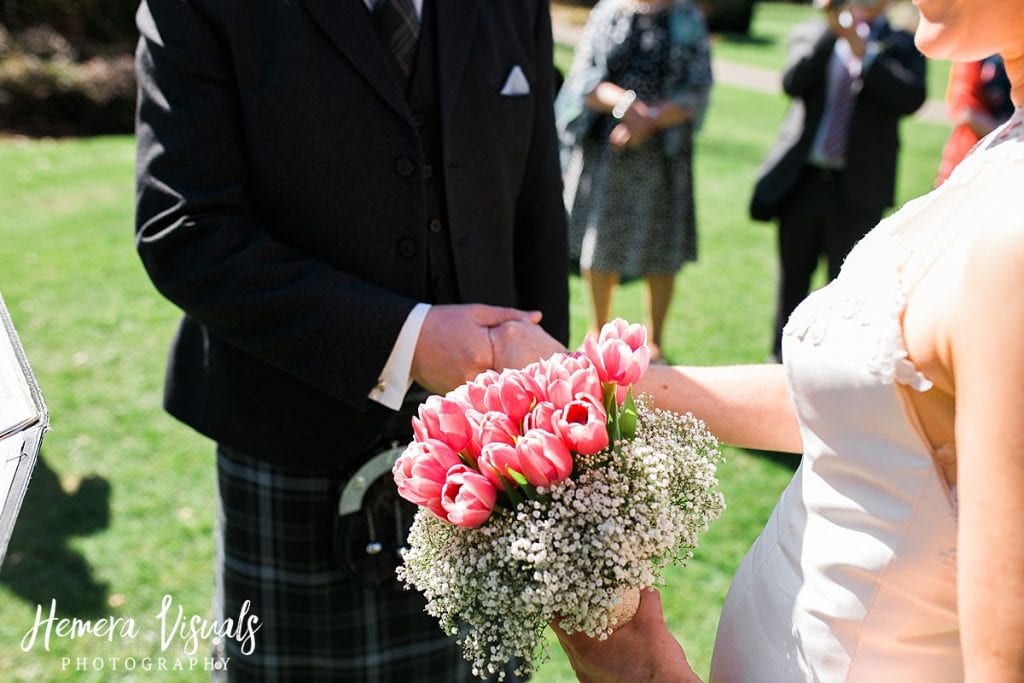 Threave gardens wedding dumfries tulips