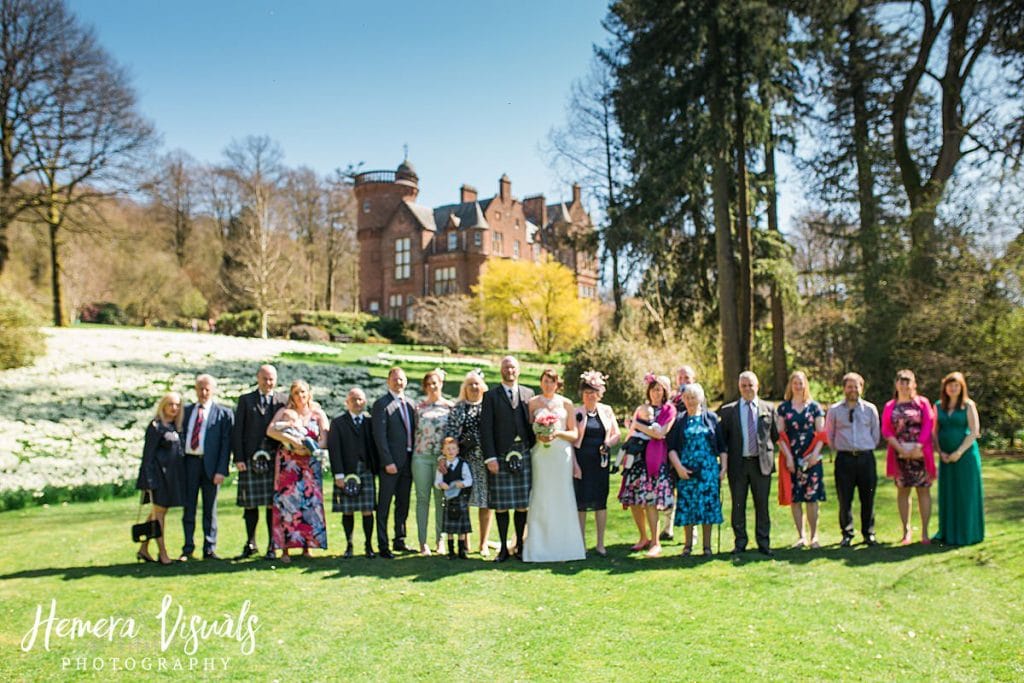 Threave gardens wedding group photography