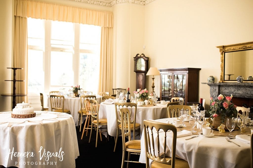 Threave gardens wedding dinning room decor