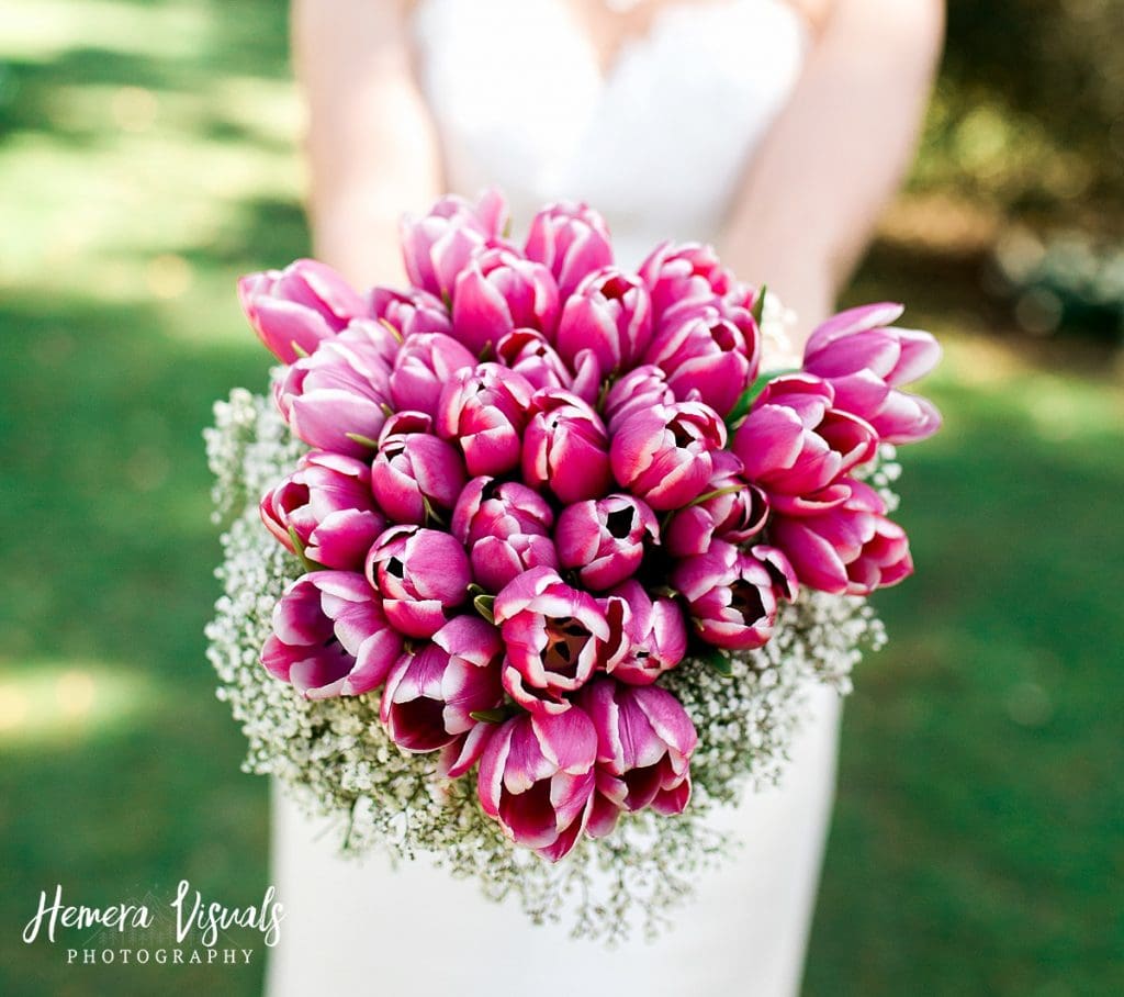 Threave gardens wedding bridal flowers