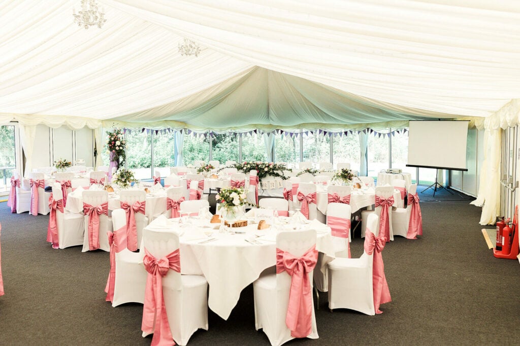 wedding marquee at friars carse